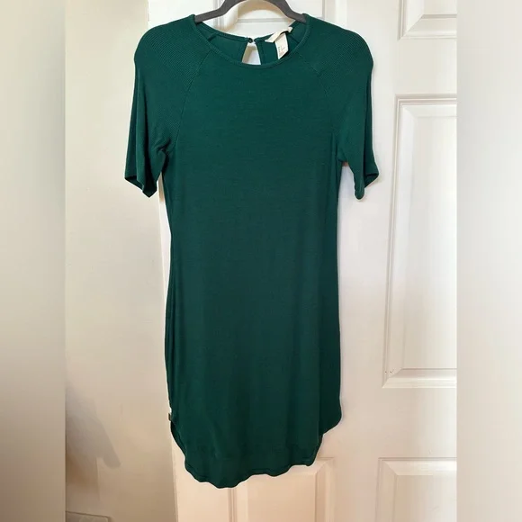 H&M | Dresses | Hm Green Bodycon Tshirt Dress | Poshmark